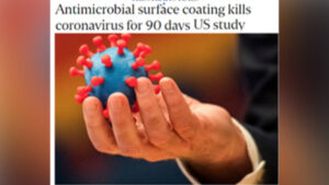 Antimicrobial Surface Coating Confirms Kills Coronavirus