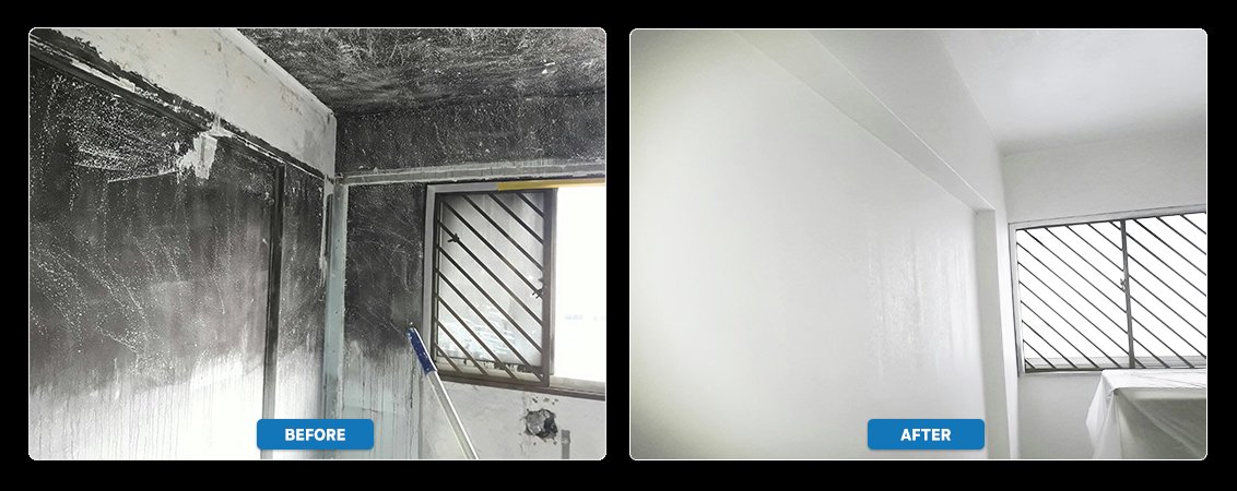 Fire Damage Restoration by Big Red in Singapore | Before & After