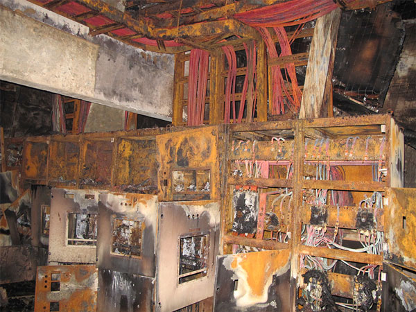 restoration of fire damaged electronics in a hotel in indonesia