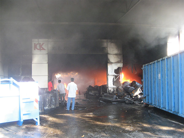 fire and smoke restoration in a building in singapore