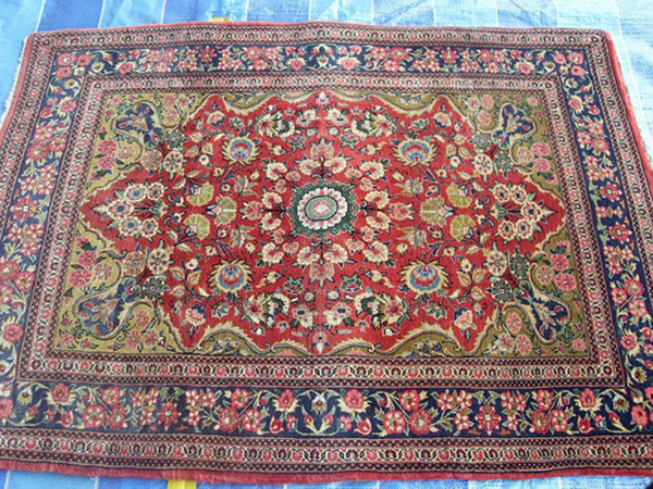 Post Cleaning Photo of Hand Washed Persian Rug in Singapore by Big Red